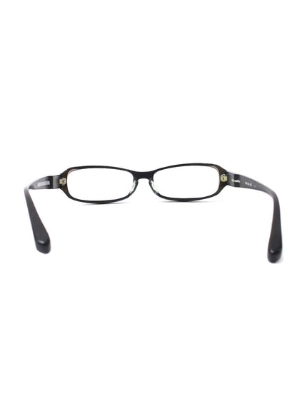 レスザンヒューマン MauI waUie メガネ ブラック セルフレーム フルリム スクエアシェイプ ITDA7KJGH2AK