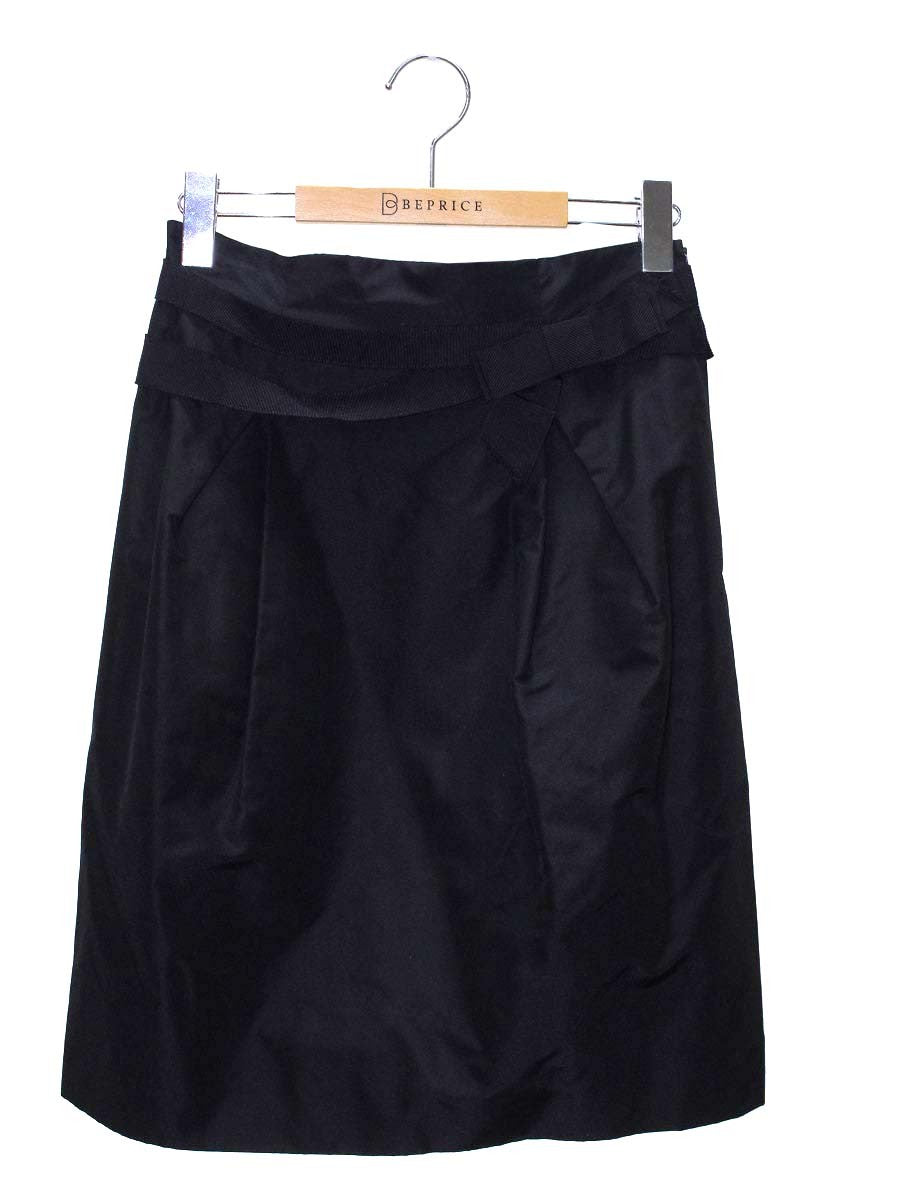 フォクシーブティック 26622 スカート 40 ブラック リボン ITNMMX63ETOY 【SALE】