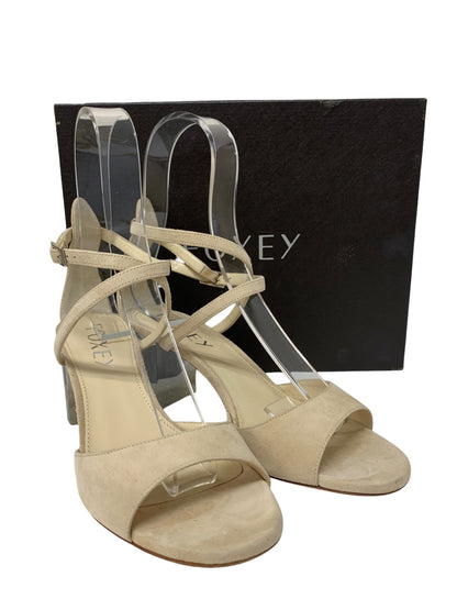 フォクシー サンダル 36 1/2 ベージュ スエード クリアヒール ITMJJZ85KPZQ 【SALE】
