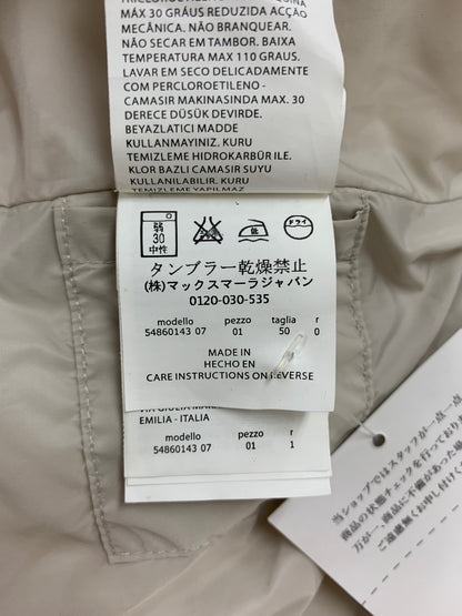 ウィークエンドマックスマーラ 54860143 ダウンジャケット 50 ベージュ フード付き ITBBZE0NLIEU