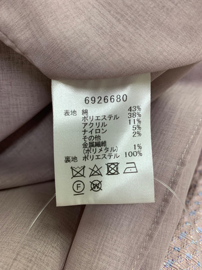 ルネ 6926680 ワンピース 36 ピンク フロントジップ 袖フリル ITW7AL5TXX0G