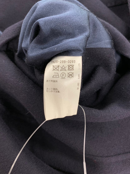 ブラミンク 7925-299-0293 コート 36 ネイビー ウール カシミヤ フード ITIRXHT9E6Q0