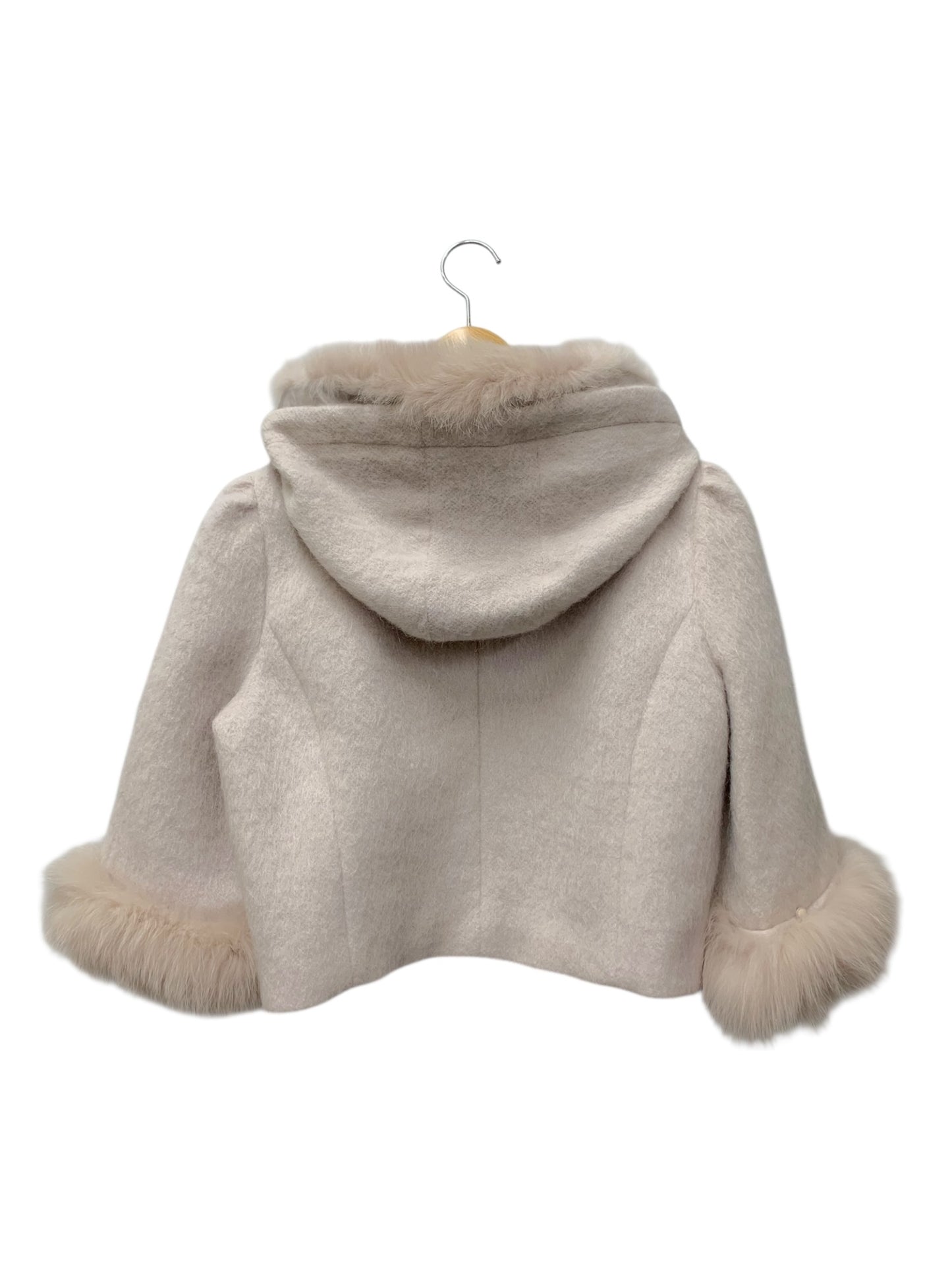 トゥービーシック W5794-433-12 コート X ピンク ショートフォックスファー 2way モヘヤ混 フード ITCSW3QFL74O