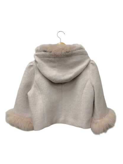 トゥービーシック W5794-433-12 コート X ピンク ショートフォックスファー 2way モヘヤ混 フード ITCSW3QFL74O