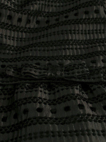 トッカ OPTOGA0220 ワンピース 0 ブラック 刺繍 リボン ITMZKNHCTS1S