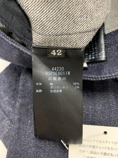 フォクシーニューヨーク Pants"Dante" 44230 デニムパンツ 42 ネイビー コットンBLEND センタープレス IT1AEYWNY5AT