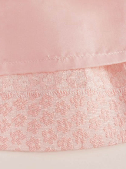 エムズグレイシー 817133 スカート 40 ピンク 小花柄 エンボス ITJ07VZ3UAAA