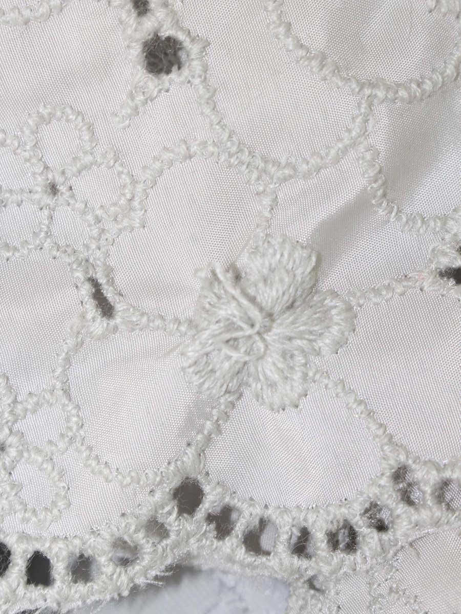 トゥービーシック W7M50-617-08 チュニック 44 ネイビー グレー 素材切替 刺繍 ITEI1GQNTTJQ