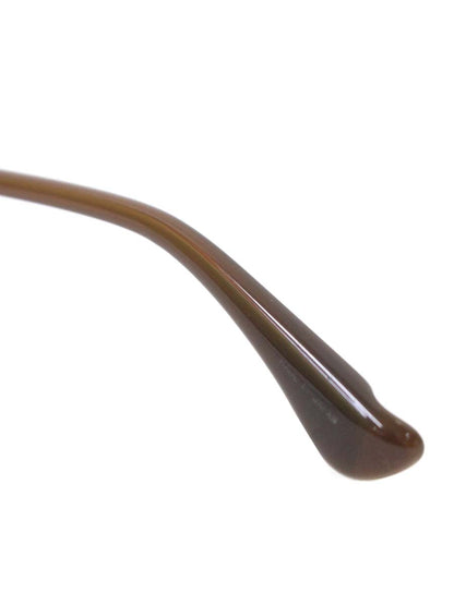 フォーナインズ S763T メガネ ブラウン メタルフレーム フルリム ウェリントン ITXNWWIDJLO2