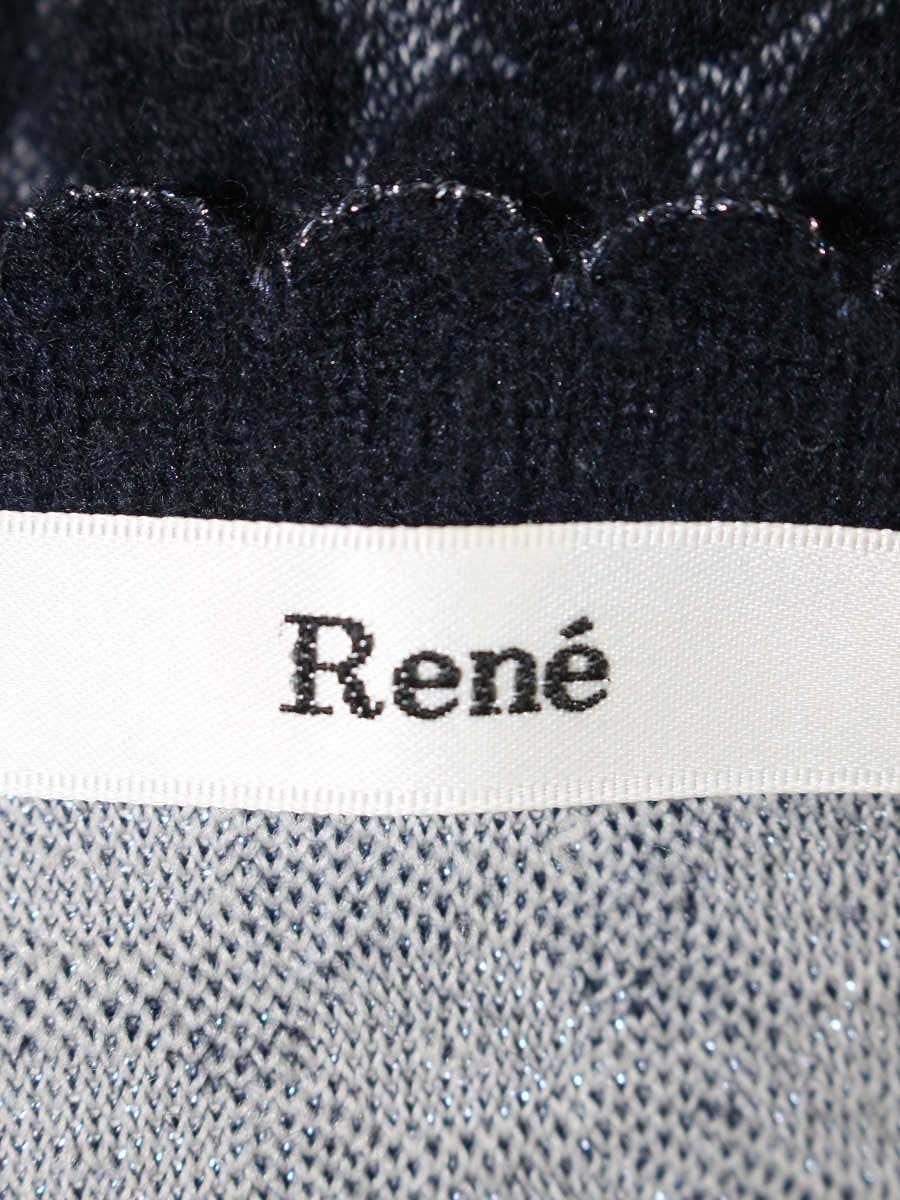 ルネ 6542210 カーディガン 36 ネイビー ジップアップ IT0MXW0CYDOX