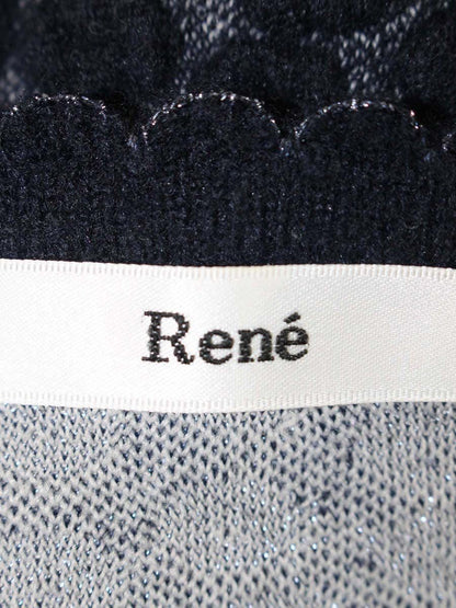 ルネ 6542210 カーディガン 36 ネイビー ジップアップ IT0MXW0CYDOX