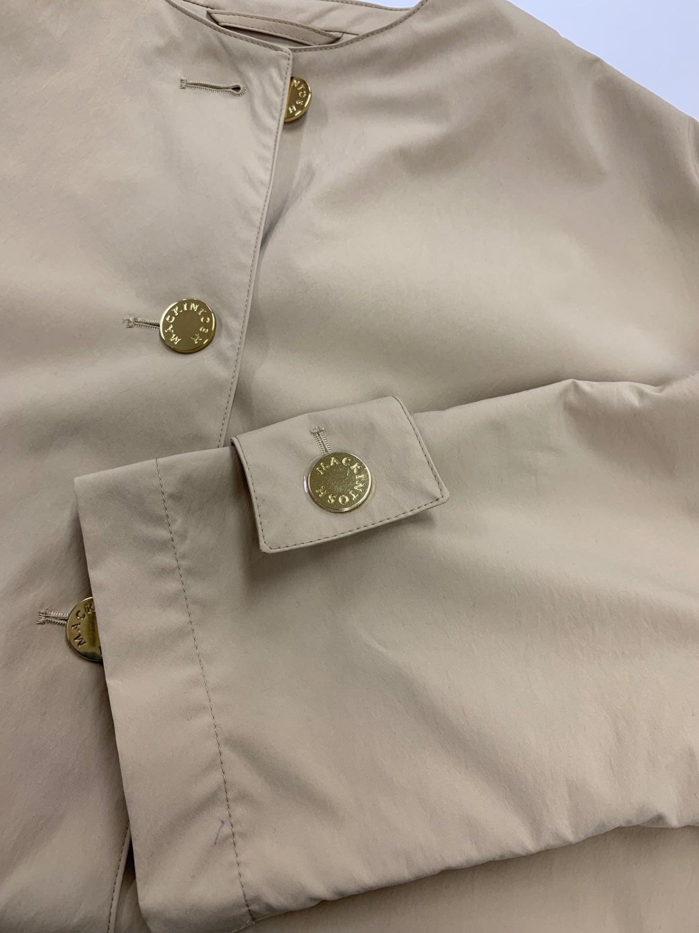 マッキントッシュ ハンビー L251MO1142BAGN スプリングコート 6 ベージュ 撥水加工 ゴールドボタン IT9ND7YX51V4
