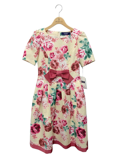 エムズグレイシー 211605 ワンピース 36 マルチカラー 花 リボン ITJ90V8K7IT4