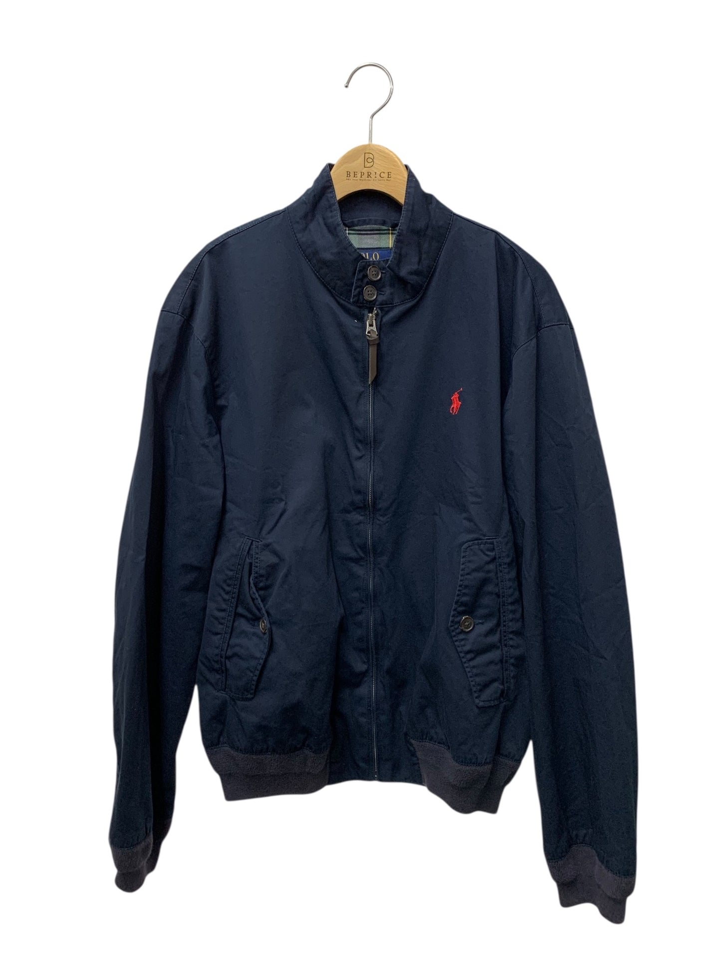 ポロラルフローレン ジャケット M ネイビー スウィングトップ ITK6IIJHGDAW