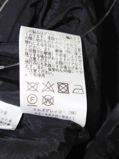 エムズグレイシー 911541 ワンピース 38 ブラック フラワー リボン IT05195CBAXG