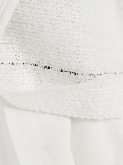 エムズグレイシー 011101 ワンピース 36 ホワイト リボン ボーダー IT362SS4MVBK 【SALE】