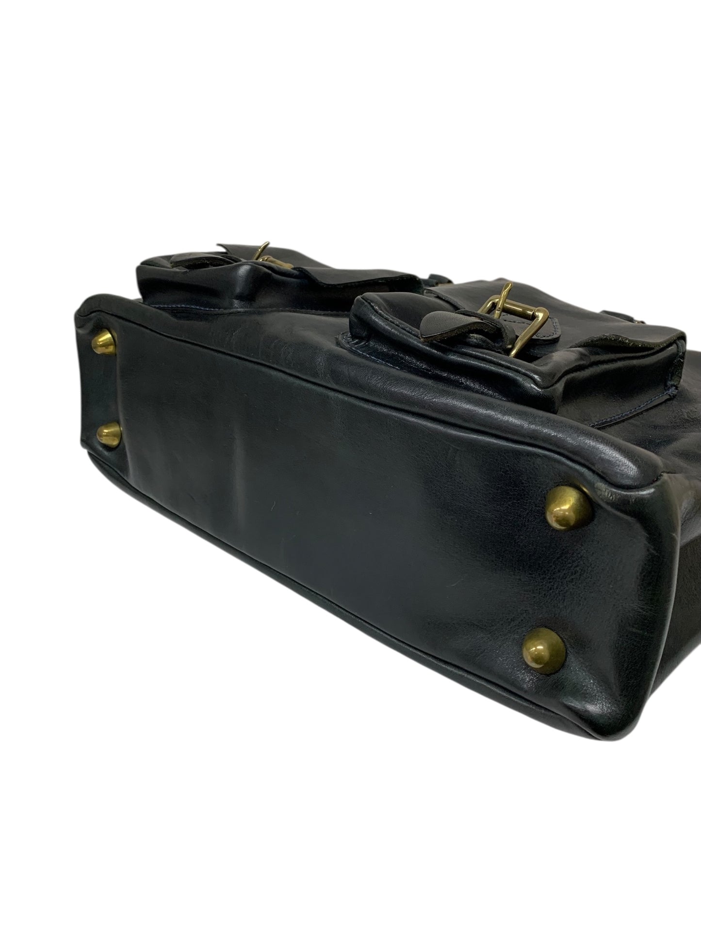 サンダスト モルペウス ブリーフケース ネイビー ビジネスバッグ レザー IT8DG6O6N328