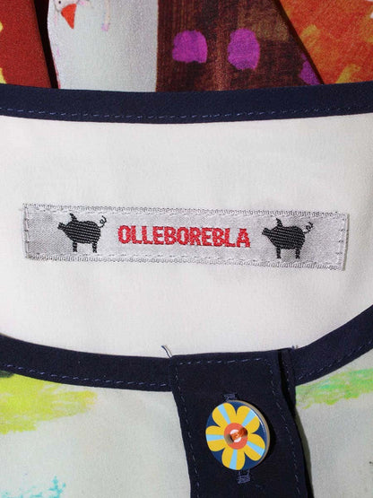 アルベロベロ 715463 ワンピース F マルチカラー 街並みモチーフ フロントボタン IT2ONCK1X00Y