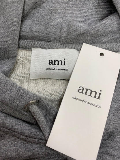 アミパリス SMALL ADC HOODIE BFUSW200.730 パーカー M グレー プルオーバー フーディー ハートロゴ ITX8J7E9EOUO