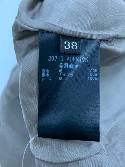 フォクシーブティック ドレス マグノリア 39713 ワンピース 38 ブラウン クルーネック バックジップ ITS2JEPYIFXS