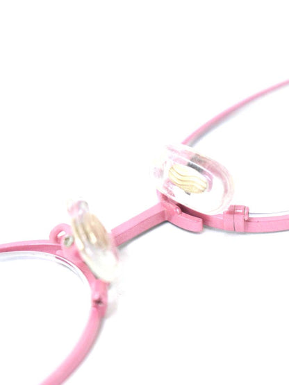 タカノリユゲ YUGE COLLECTION TY-36 メガネ ピンク/ブラック メタルフレーム フルリム オーバル ITDF9Q9EL6TH