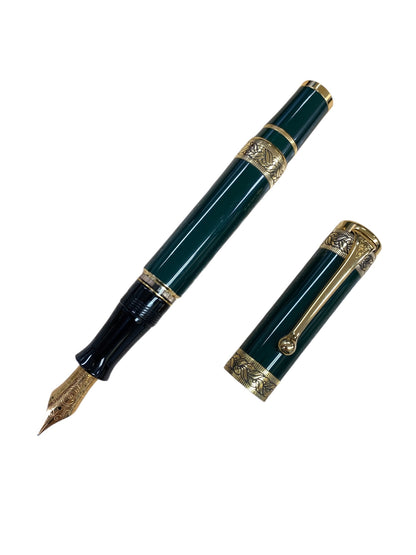 アウロラ 万年筆 ダンテ･アリギエリ グリーン M 18K ITXAIFOFQA50