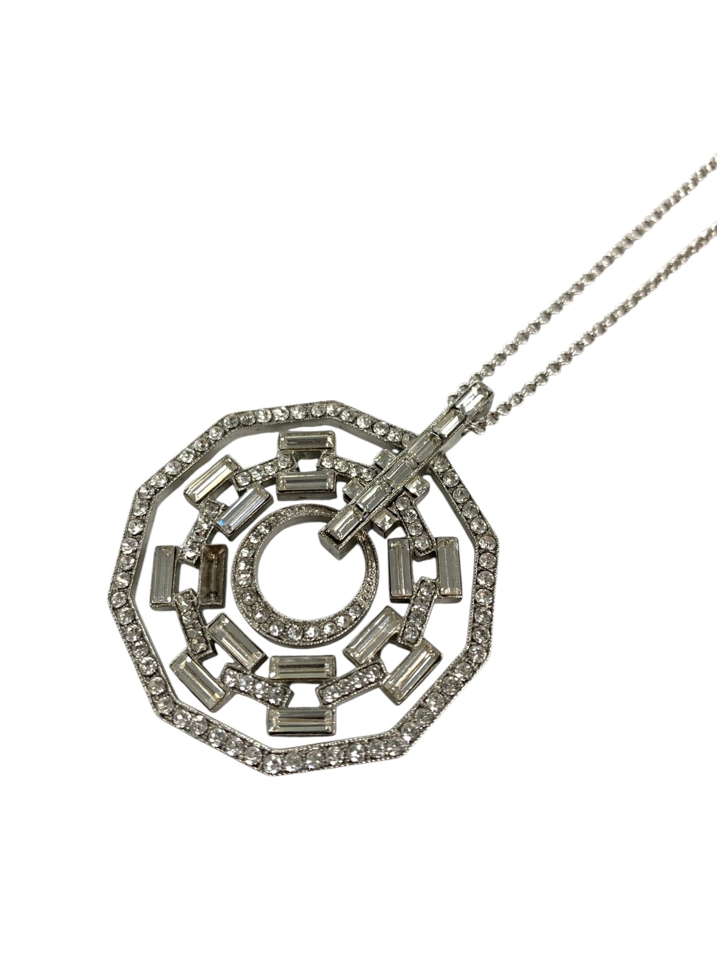 フォクシーブティック ネックレス シルバー ラインストーン ITSBZ7N5EQGS