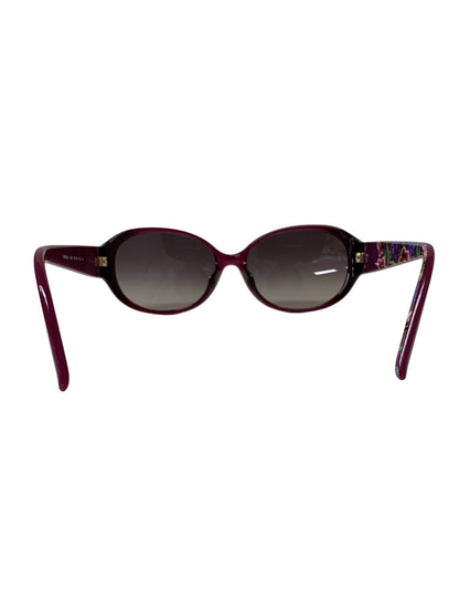 フェラガモ SF683SA サングラス パープル アジアンフィット  フルリム セルフレーム 花・植物 ITL9I0W9CH2S