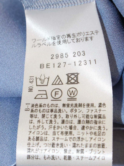 インディヴィ 2985 203 カットソー 38 ブルー ITMRD4CLA7HM