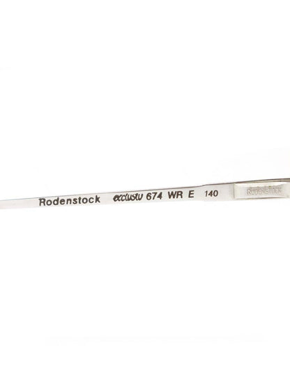 ローデンストック 674 メガネ シルバー メタルフレーム ボストン IT1D15OQX3JO