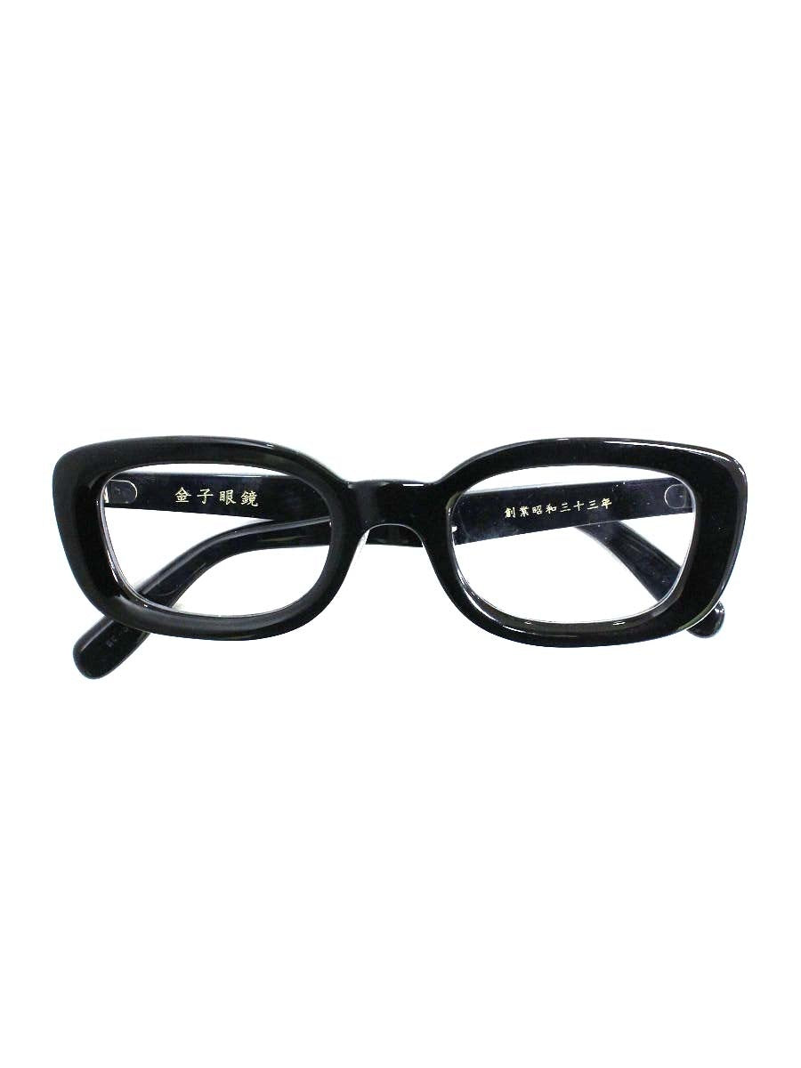 金子眼鏡 KC-62 メガネ ブラック セルフレーム スクエア ITS648TB2529