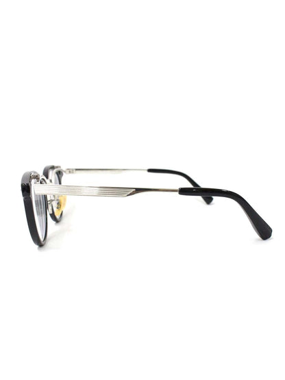 DIGNA Classic 916 メガネ ブラック シルバー コンビフレーム フルリム ボストンシェイプ 跳ね上げ式 IT8BG0BSPMKG