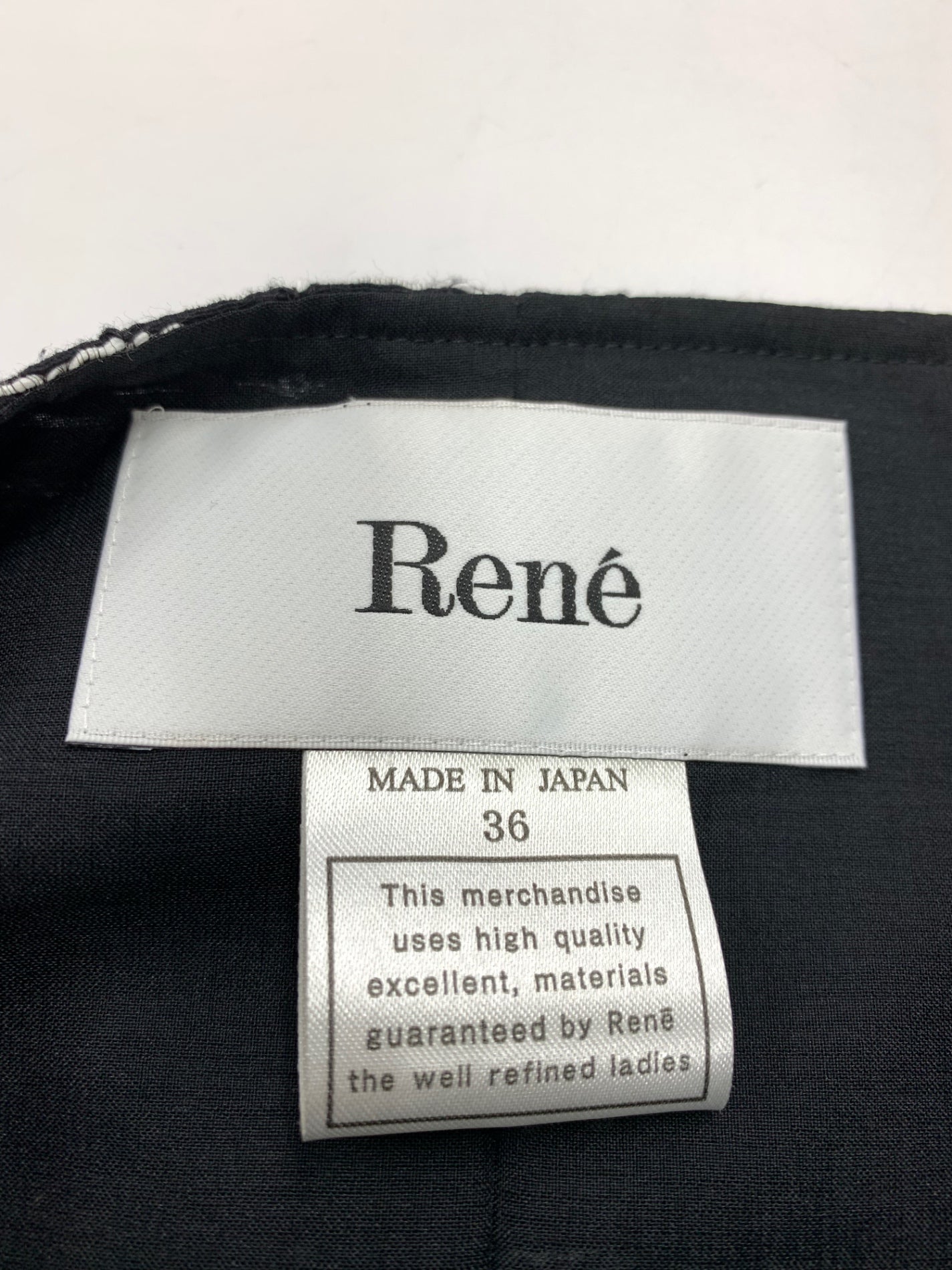 ルネ TISSUE ジャガードドレス 6326390 ワンピース 36 ブラック ITDRY5H1DQZ8