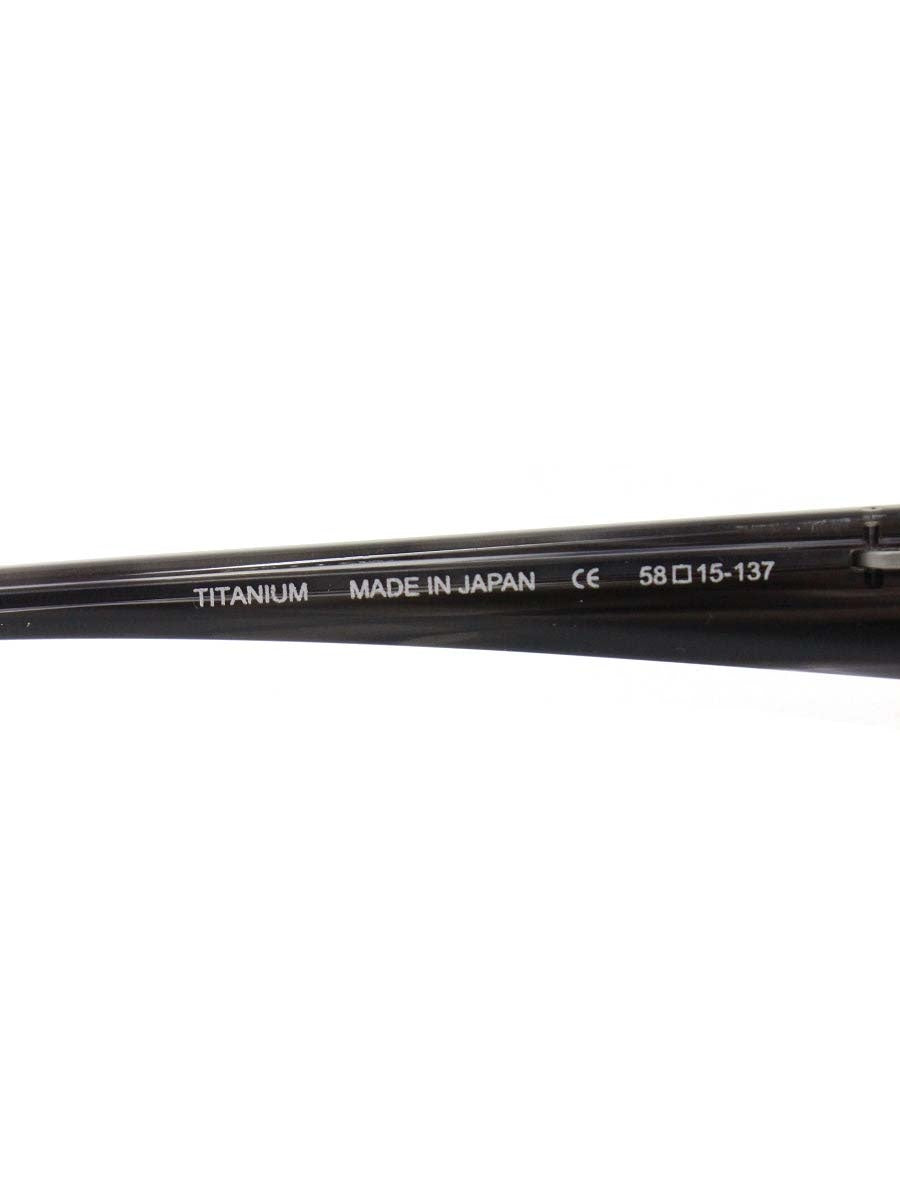 サムライ翔 SS-T36 メガネ ブラック/シルバー メタルフレーム スクエア ハーフリム ITBDRWK2YY61