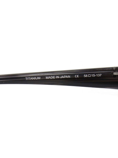 サムライ翔 SS-T36 メガネ ブラック/シルバー メタルフレーム スクエア ハーフリム ITBDRWK2YY61