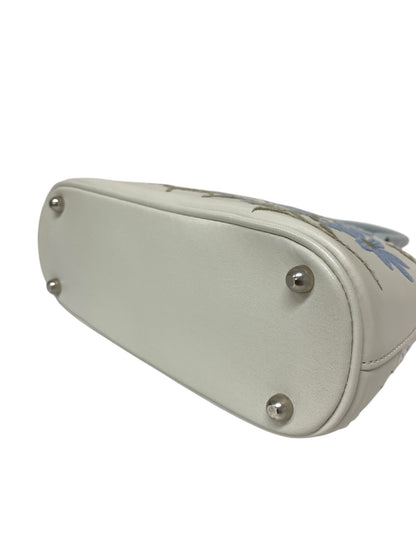 フォクシー マカロンバッグ ハンドバッグ ホワイト フラワー 刺繍 ITPH29SJG1XV