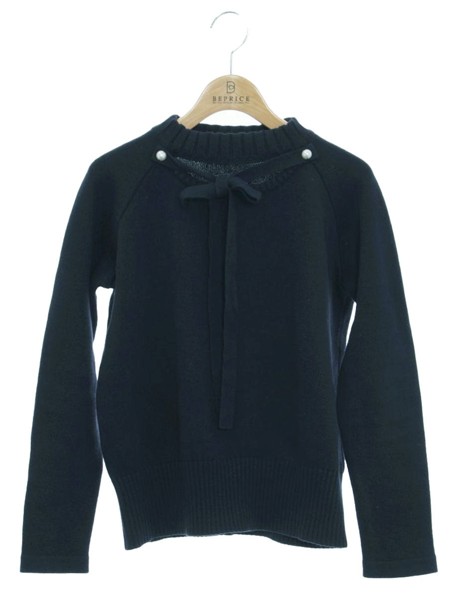 美品✨René basic ルネ フロントフリルリボンワンピース ターコイズ MAJESTIC LEGON ワンピース フリルリボン肩あきワンピース