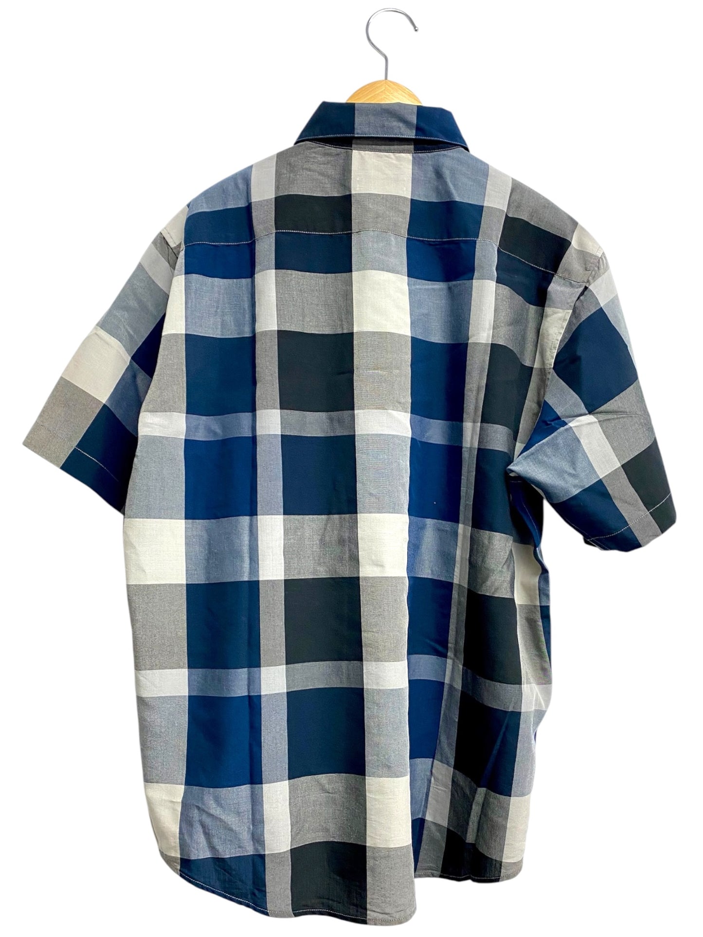 ブラックレーベルクレストブリッジ チェックシャツ 51M21-721-28 L ネイビー ITTG4NGTQ3KS