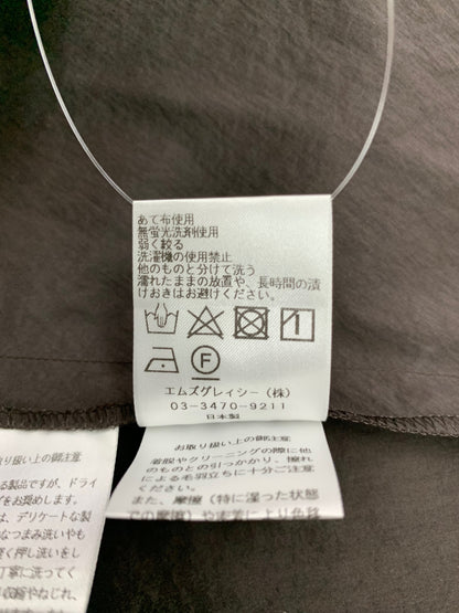 エムズグレイシー 411339 ワンピース 40 ブラウン ウエストギャザー ITD4OT12E0BU