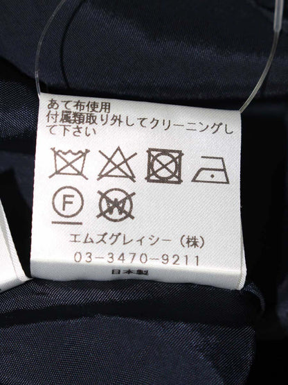 エムズグレイシー 911356 ワンピース 38 ネイビー フラワーモチーフ ITKXG1YWNVVM