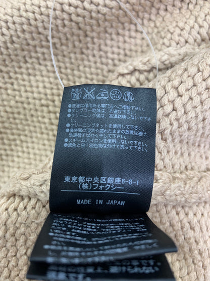 フォクシーブティック ウイングカラーロングカーディガン 35226 ベージュ ニット ITIFXSPJRZHG