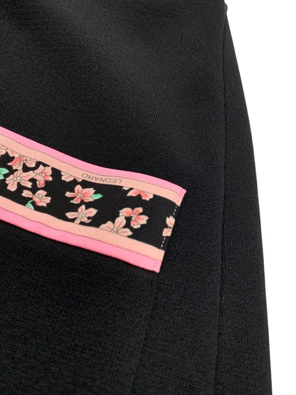 レオナールファッション 033054 ワンピース 4 ブラック IT4QX60SCTV0