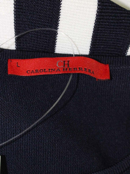 キャロライナヘレラ 81CM764505125 ワンピース L ホワイト/ネイビー ITUNBRH5K4HY