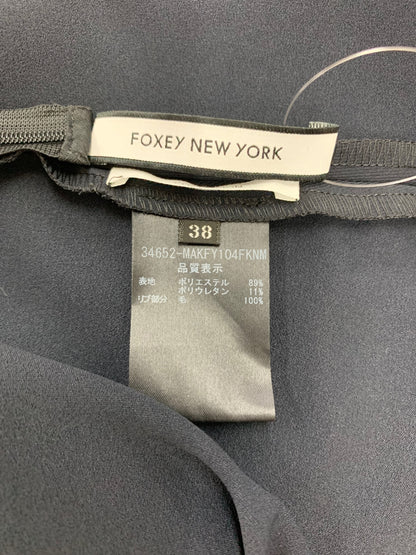 フォクシーニューヨーク 34652 ワンピース 38 ネイビー タートルネック ニット ITAVHR20SD20