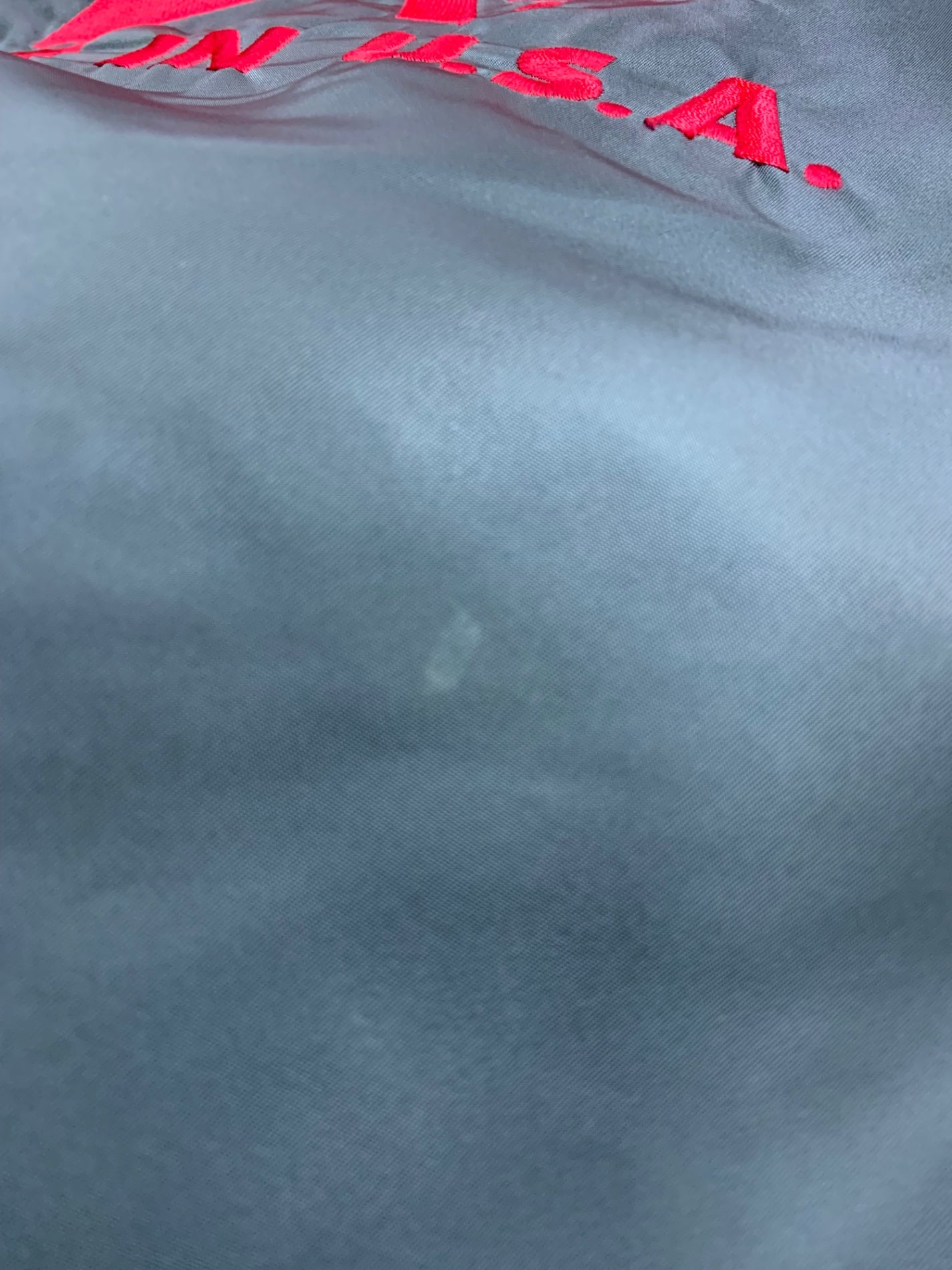 アルファインダストリーズ ブルゾン M カーキグリーン リバーシブル ロゴ刺繡(レッド) ITX7OA6Q1NQM