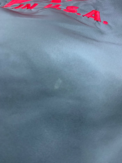 アルファインダストリーズ ブルゾン M カーキグリーン リバーシブル ロゴ刺繡(レッド) ITX7OA6Q1NQM