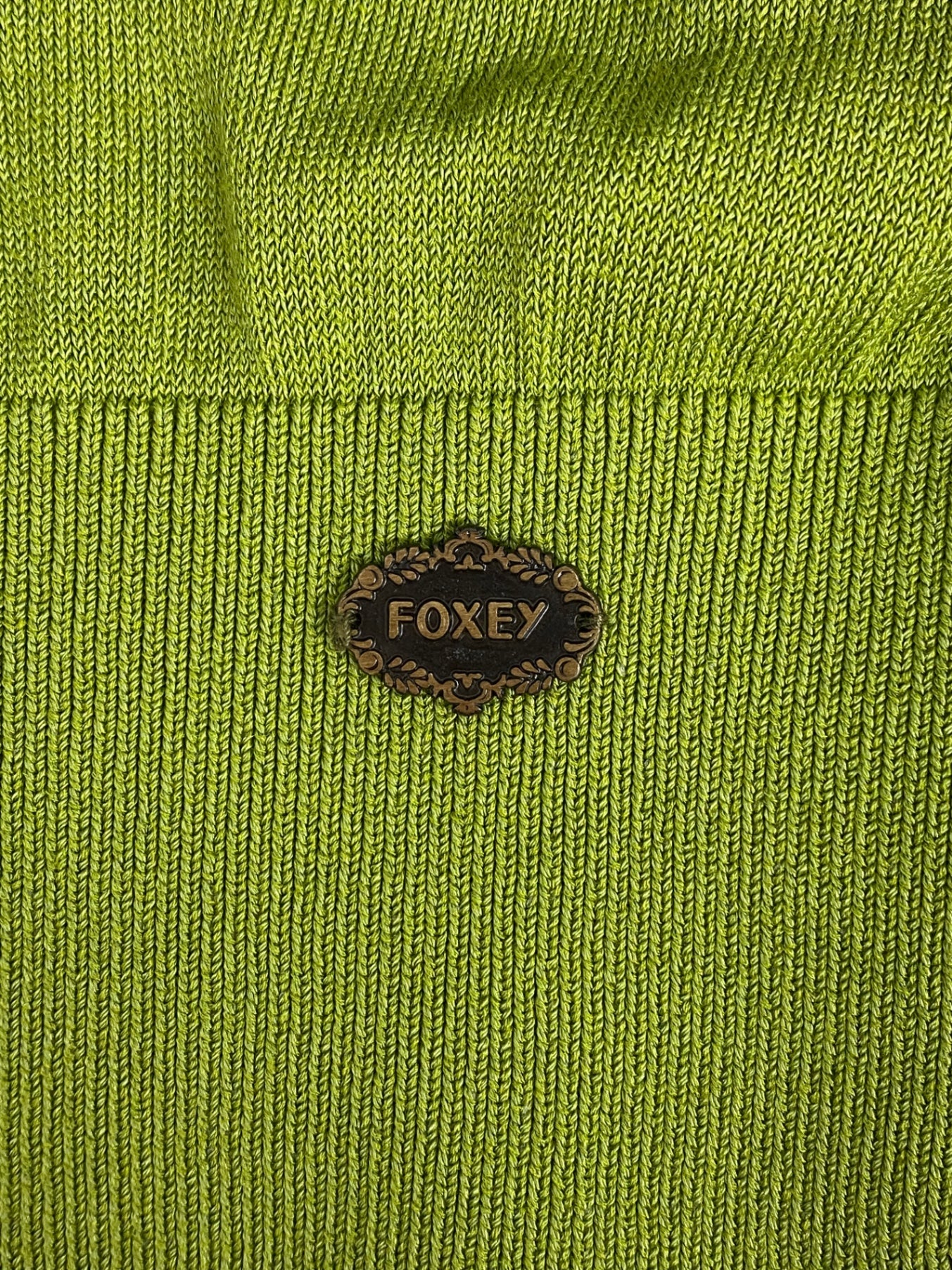 フォクシーニューヨーク コルティ 33180 カーディガン 38 グリーン ITR87ZKX6VQ4