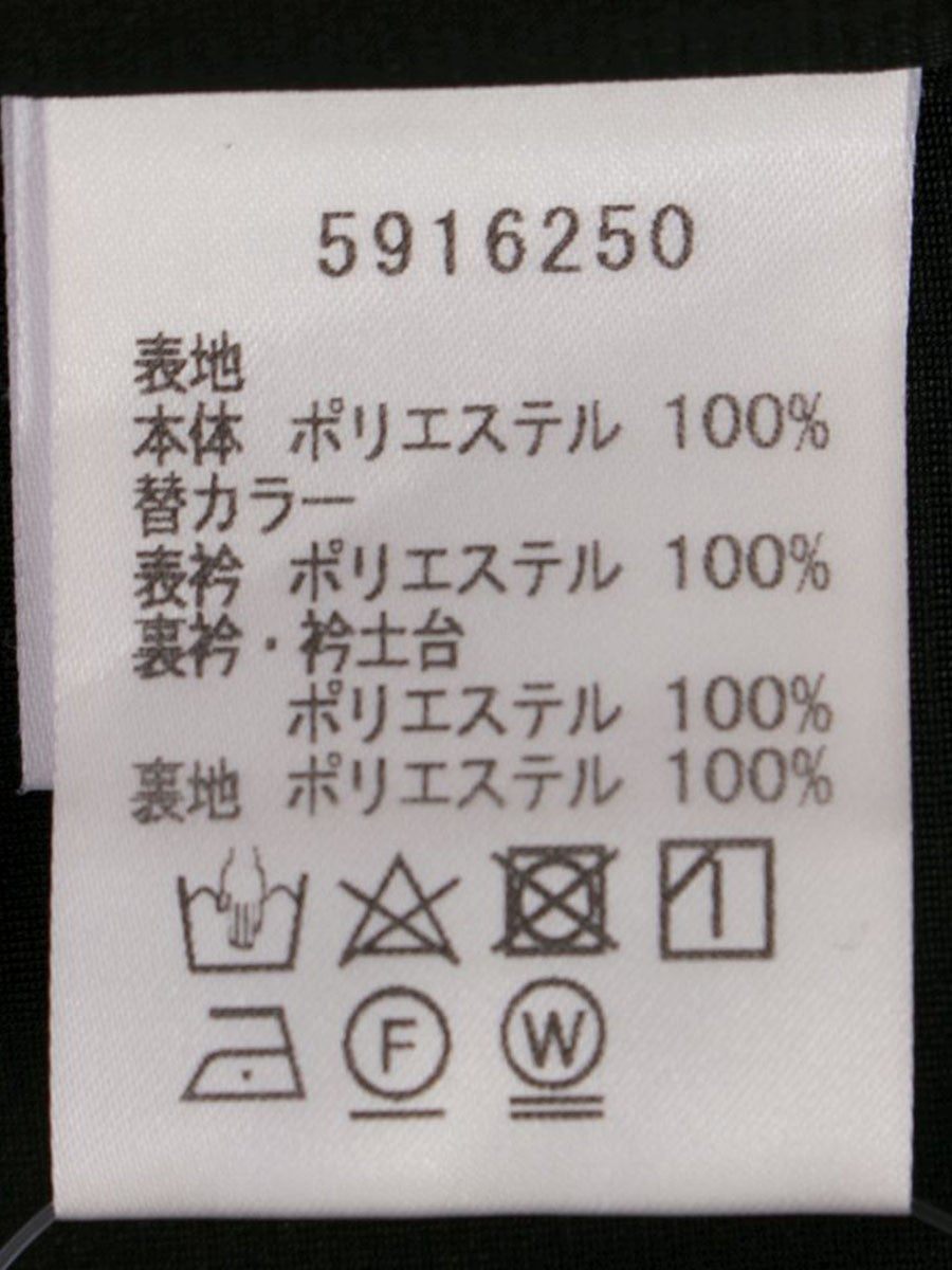 ルネ ベーシック 5916250 ワンピース 38 ブラック バラボタン バックジップ クルーネック IT5M3HDQHI0W