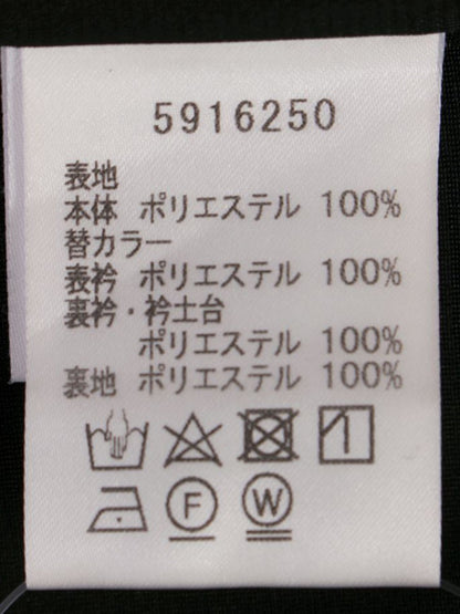 ルネ ベーシック 5916250 ワンピース 38 ブラック バラボタン バックジップ クルーネック IT5M3HDQHI0W