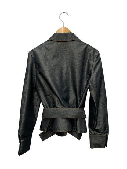 エムズグレイシー 124506 ジャケット 38 ネイビー デニム調 ITMB4CSNCHC8